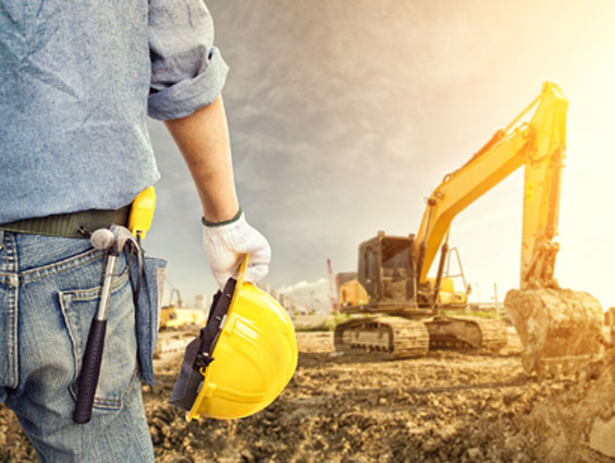 bulldozer in field of dirt
